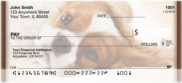 Cavalier King Charles Portraits Personal Checks | BBI-23