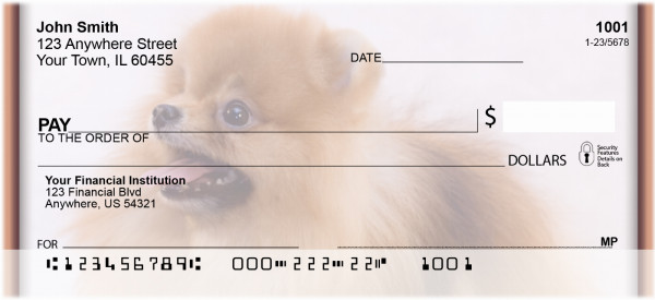 Playful Pomeranians Personal Checks | BBI-25