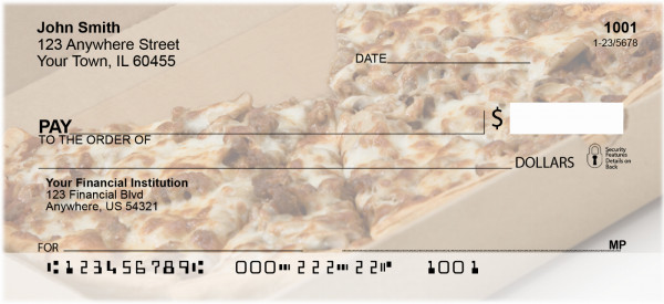 Pizza Delivered Personal Checks | BBI-34