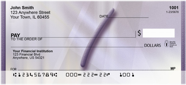 Prosperous Purple Monogram I Personal Checks | BBI-73