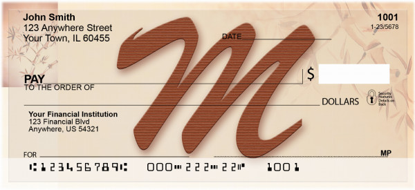 Strength And Longevity Monogram M Personal Checks | BBJ-30