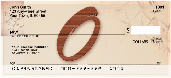 Strength And Longevity Monogram O Personal Checks | BBJ-32