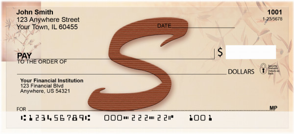 Strength And Longevity Monogram S Personal Checks | BBJ-36