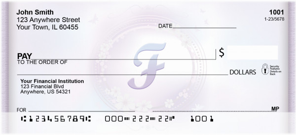 Window Of Spring Monogram F Personal Checks | BBJ-75