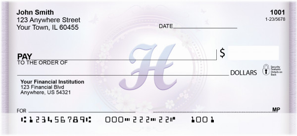 Window Of Spring Monogram H Personal Checks | BBJ-77
