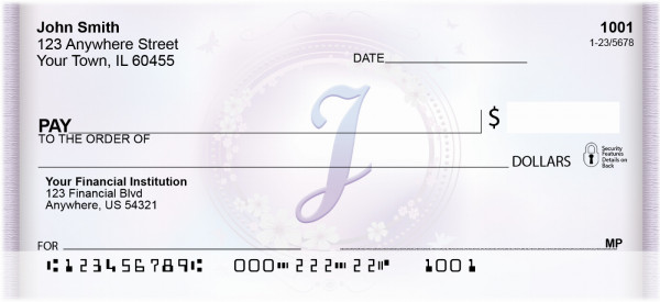 Window Of Spring Monogram J Personal Checks | BBJ-79