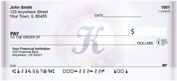 Window Of Spring Monogram K Personal Checks | BBJ-80