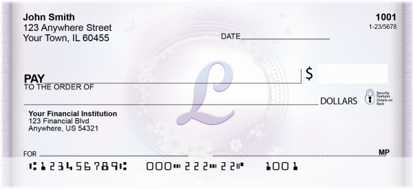 Window Of Spring Monogram L Personal Checks | BBJ-81