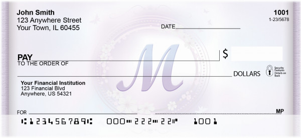 Window Of Spring Monogram M Personal Checks | BBJ-82