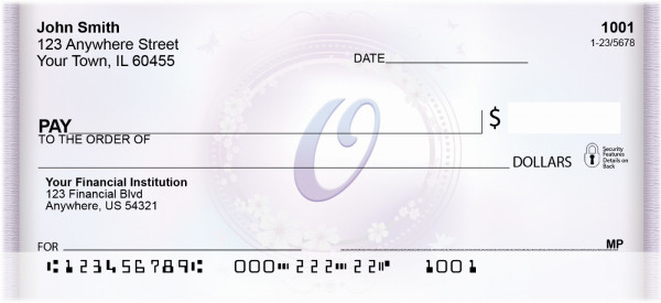 Window Of Spring Monogram O Personal Checks | BBJ-84