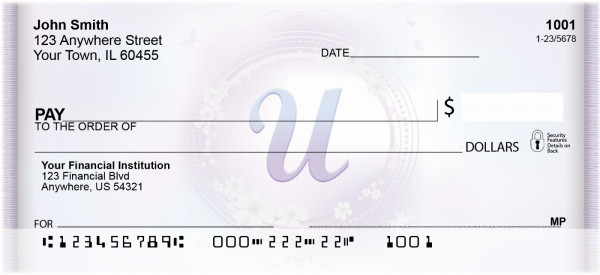Window Of Spring Monogram U Personal Checks | BBJ-90