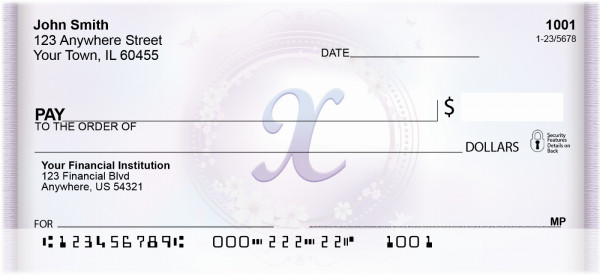 Window Of Spring Monogram X Personal Checks | BBJ-93