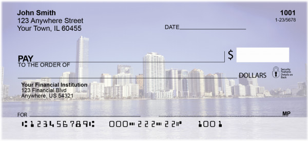 Miami Skyline Personal Checks | BBK-13