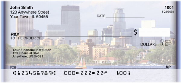 Minneapolis Skyline Personal Checks | BBK-14