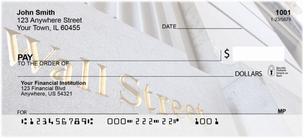 Wall Street Personal Checks | BBK-19