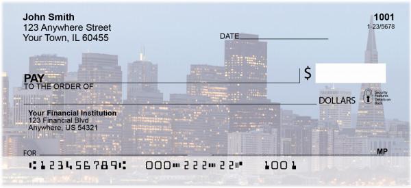 San Francisco Skyline Personal Checks | BBK-23