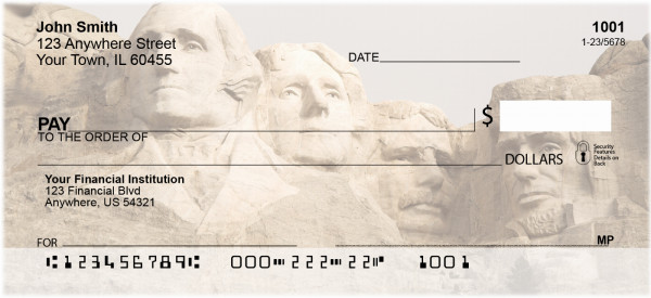 Mount Rushmore Personal Checks | BBK-34
