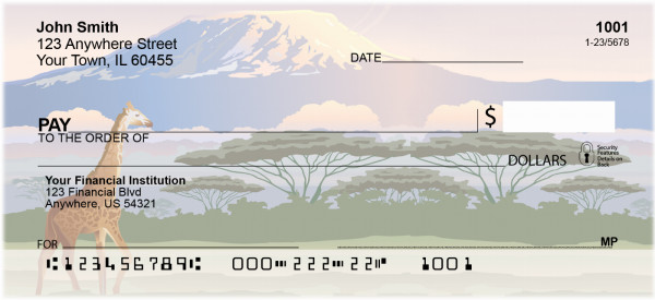 Mt. Kilimanjaro In Africa Personal Checks | BBK-35