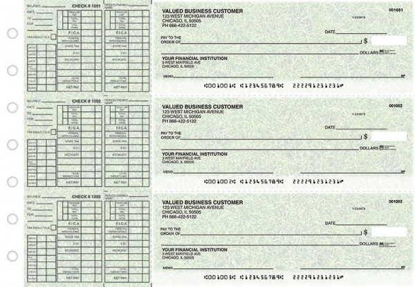 Grassy Payroll Designer Business Checks  | BU3-CDS17-PAY