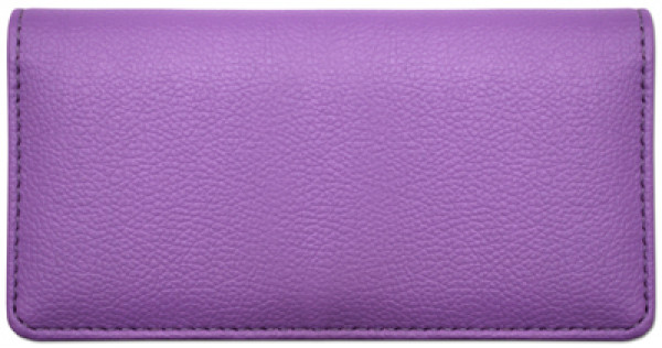 Violet Textured Leather Checkbook Cover | CLP-VLT02