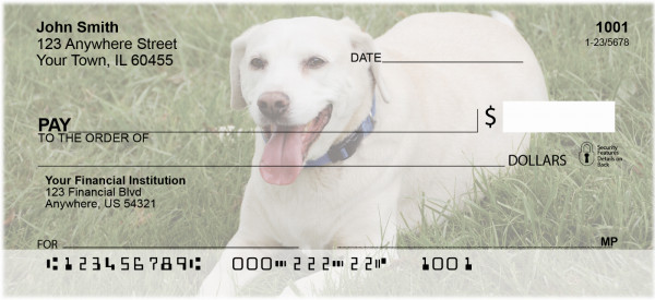 Golden Labradors Personal Checks | DOG-10