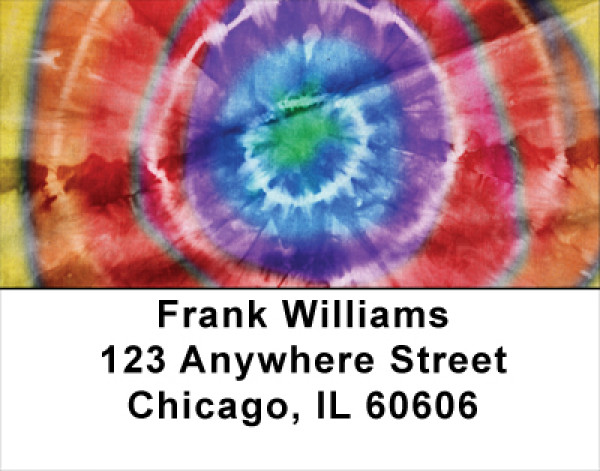 Tie Dye Retro Address Labels | LBABS-54