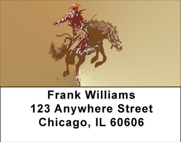 Cowboys Cowgirls Love Address Labels | LBBBA-02