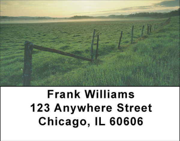 Mist In The Meadows Address Labels | LBBBA-13