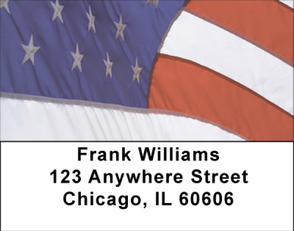 Proudly It Waves Address Labels | LBBBA-40