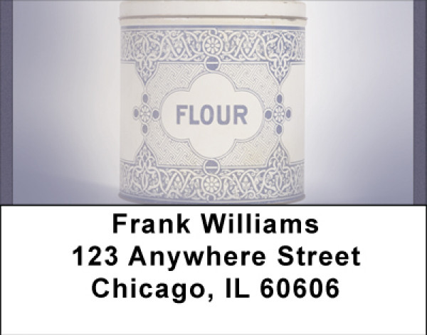 Vintage Canisters Address Labels | LBBBC-35