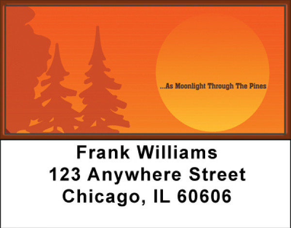 As Moonlight Through The Pines Address Labels | LBBBC-76