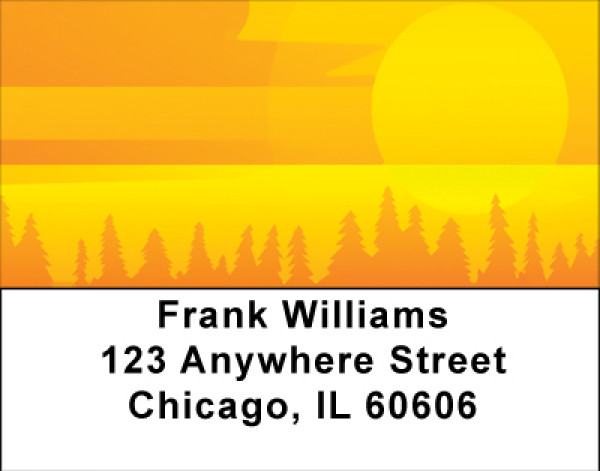 Golden Sun Daze Address Labels | LBBBC-86