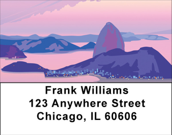 Rio de Janeiro Address Labels | LBBBC-88