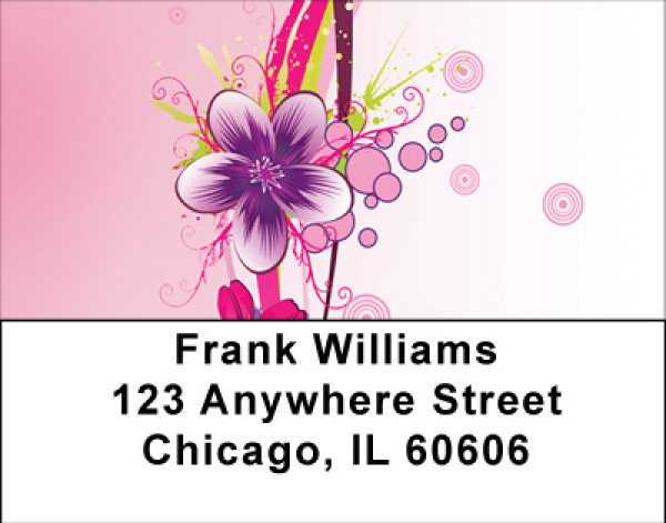 Sassy Flower Fashions Address Labels | LBBBD-33