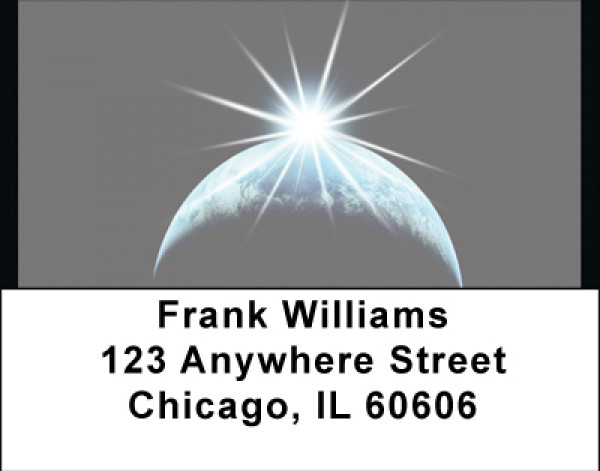 Sparkling Earth Address Labels | LBBBD-44