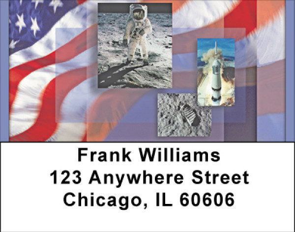 A Salute To NASA Address Labels | LBBBD-55