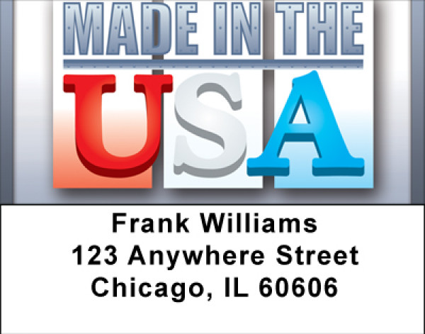 Made In America Address Labels | LBBBD-58