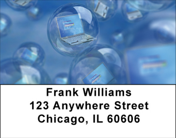 Bubbling Laptops Address Labels | LBBBE-24