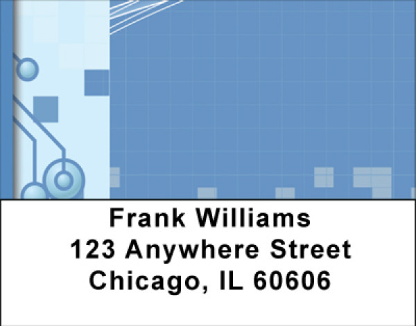Hardware Blues Address Labels | LBBBE-26