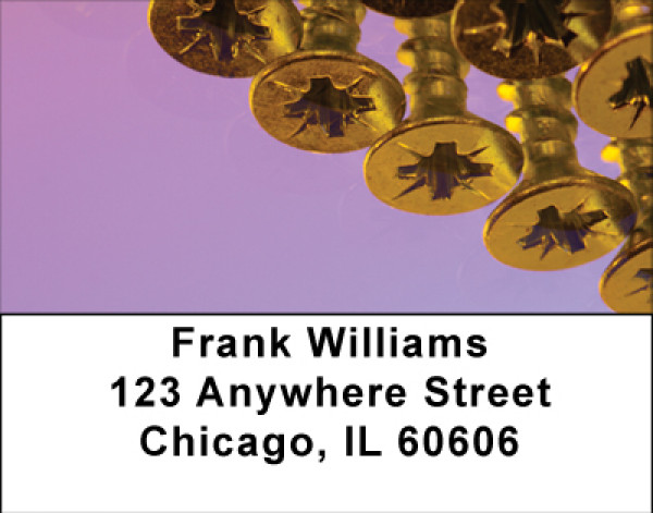 Golden Screws Address Labels | LBBBE-30