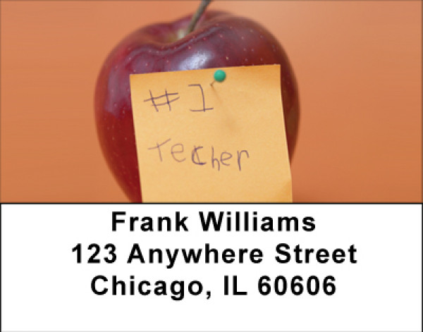 Best Teacher Address Labels | LBBBE-39