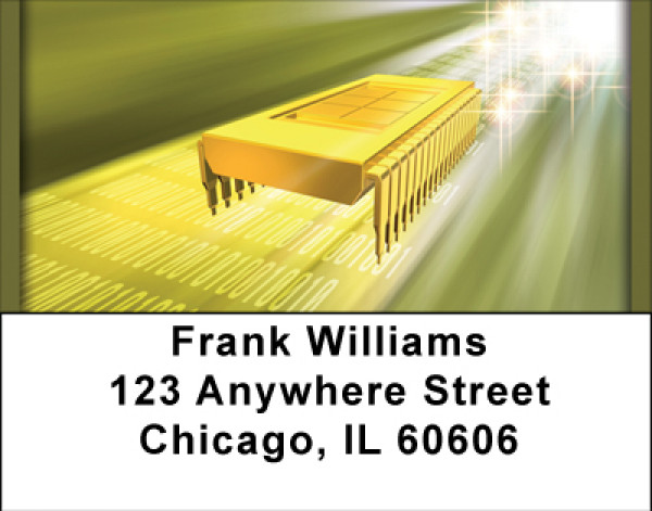 High Tech Communication Address Labels | LBBBE-53