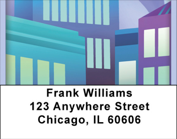 Cities Never Sleep Address Labels | LBBBE-74