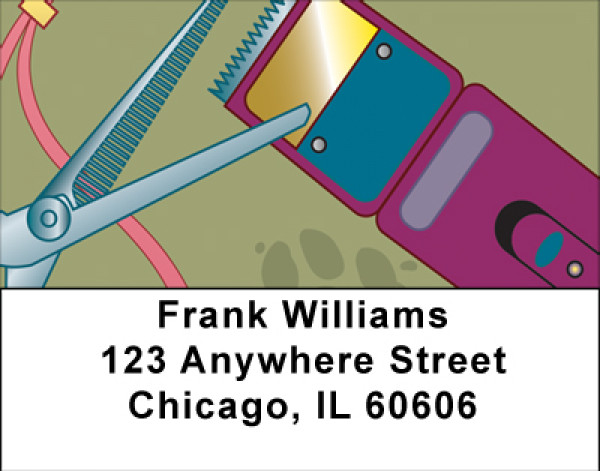 Pet Grooming Supplies Address Labels | LBBBE-76