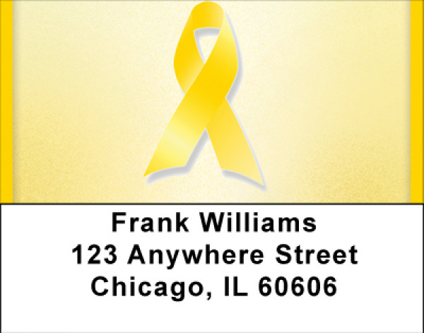 Yellow Ribbons Of Support Address Labels | LBBBF-29