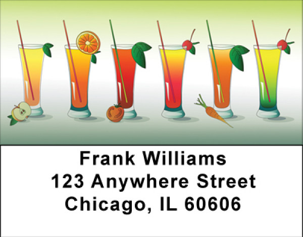 Cocktail Lineup Address Labels | LBBBF-36