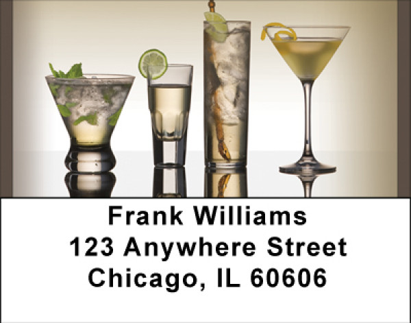 Vodka Lover Cocktails Address Labels | LBBBF-50