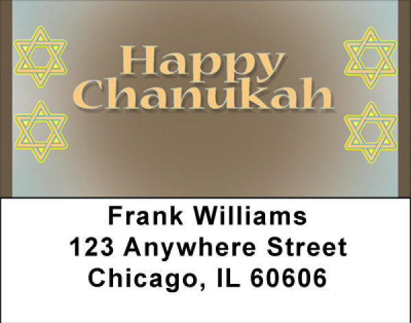 Happy Chanukah Address Labels | LBBBF-78