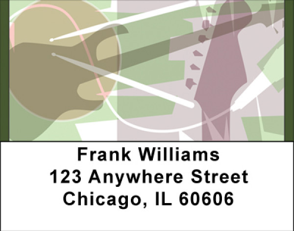 Guitar Art Address Labels | LBBBF-88