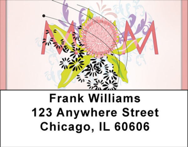 Blooming Mom Address Labels | LBBBG-37